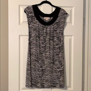 Michael Kors printed black and white dress